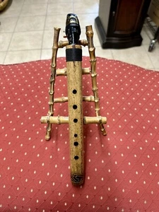 FREE SHIPPING! Vintage Handmade 6 Hole Bamboo Saxophone Rico Royal Signed 99 - Picture 1 of 11