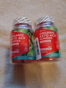2 Keto Zest Organic Keto ACV Gummies. Sugar Free. 60 Gummies. Expiration 1/26 - Picture 1 of 3