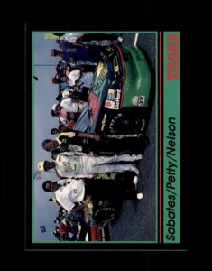 1991 Traks Racings Cards #173 Felix Sabates Kyle Petty Gary Nelson SET DESCANSO - Imagen 1 de 2