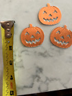 14 Glitt Martha Stewart Foil  Punchies   Pumpkin Large Jack O Lanterns Die Cuts