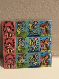 Ronald McDonald 4 Different Lenticular Vari-Vue Uncut Square Sheet of 12 - Picture 1 of 4
