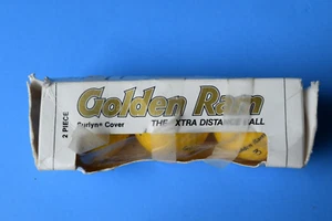 Golden Ram the extra distance YELLOW Golf Ball #4- NEW in original box printed t - Picture 1 of 9