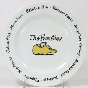 Pottery Barn MILLENNIUM - TWENTIES 8.25" Dessert Appetizer Plate Bootleg Flapper - Picture 1 of 10