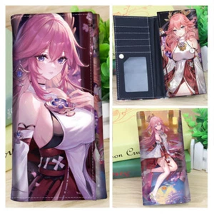 Anime  Yae Miko Purse Long Wallet Anime Cosplay Purse - Picture 1 of 1