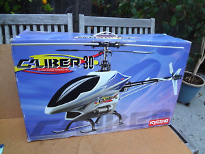 New Unused Kyosho Caliber 30 W/OS32SX-H-20C .30 Engine Powered RC Helicopter