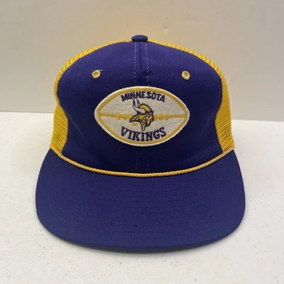 Vintage 80s Sports Specialties Minnesota Vikings Mesh Trucker Snapback Hat - Image 1 of 4