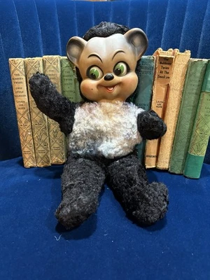 Vintage Knickerbocker Happy Panda Bear Rubber Face Animals of Distinction 12" - Image 1 of 4