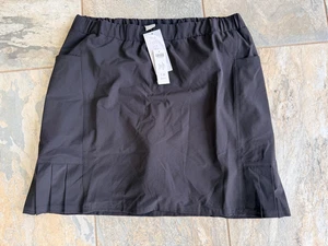 Chico's Zenergy Zen Sport UPF schwarz Seitenfalte Skort 1,5 (M/10) Neu mit Etikett 570320499 - Bild 1 von 3