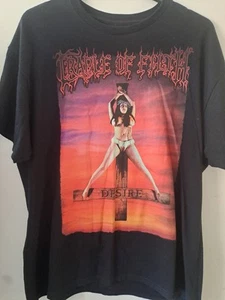 CAMISETA OFICIAL VINTAGE CRADLE OF FILTH 'DESIRE ME LIKE SATAN' - NEGRA, TALLA XL - Imagen 1 de 5
