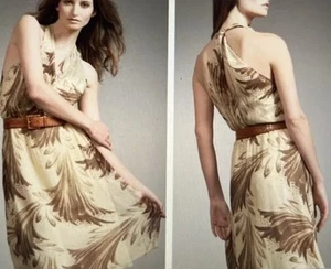 Ralph Lauren NWT $1298 Black Label Gilda Neiman Marcus Silk Chiffon Dress 8 M - Picture 1 of 14