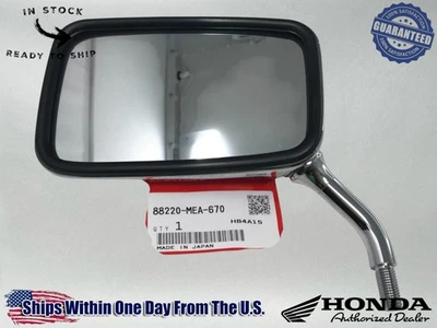 Espejo retrovisor izquierdo auténtico Honda OEM VT1300 VTX1300 VT750 Shadow 88220-MEA-670 Foto 1 de 4