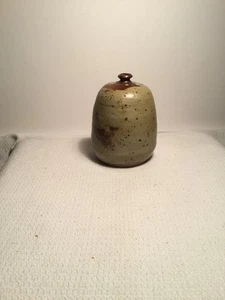 MCM VINTAGE STUDIO POTTERY WEED POT SIGNED - Picture 1 of 6