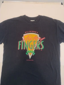 Vintage Bill Wyman Sticky Fingers Cafe London T-Shirt Large Rolling Stones  - Bild 1 von 8