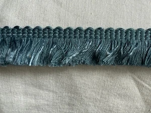 Brush Fringe Trim Edging 1" Teal Blue blue 8 yards upholstery Sewing Crafts - Picture 1 of 4