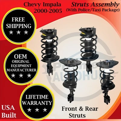 Puntales delanteros y traseros Monroe OEM para Chevy Impala 2000-2005 garantía de por vida Foto 1 de 4