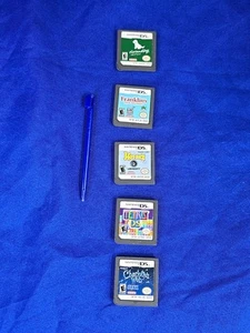Lot Of 5  Nintendo DS Games Included SD Card  Pen / Bag - Picture 1 of 5
