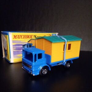Matchbox Superfast #60 Office Site Truck "Rare Twin Rivet" In Orig G  Box "Mint"