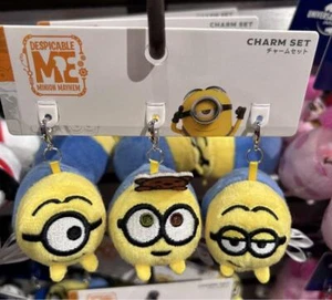 USJ Minions Stuart Bob Dave Charm Set Universal Studios Esclusivo Giappone - Foto 1 di 1