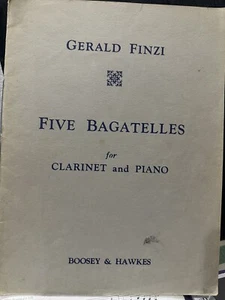 FINZI - FIVE BAGATELLES OP 23 CLARINET/PIANO - Picture 1 of 1