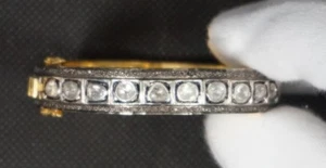  5 ct Natural Diamond 18k gold over 92.5 Sterling Silver Bracelet - Love - Picture 1 of 10