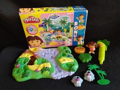 Juego de moldes de masa Dora The Explorer 2006 con sello Diego Hasbro incompleto Foto 1 de 4