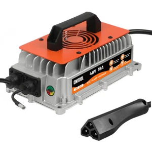 48 Volt 18 AMP Golf Cart Charger Fit for EZGO RXV & TXT Lead Acid Battery IP67 - Picture 1 of 9
