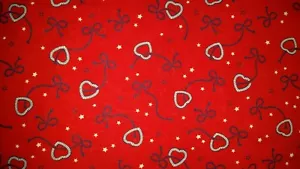 LINED WINDOW VALANCE 42X12 VANENTINES STAR HEART NAVY ROPE BOWS LOVE NAUTICAL - Picture 1 of 3
