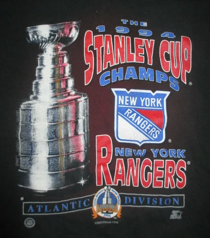 Starter NEW YORK RANGERS 1994 Stanley Cup Champions (LGU) T-Shirt MARK MESSIER Cover