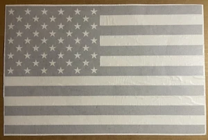 Alicatong American US Flag Window Vinyl Decal Matte Black - Picture 1 of 12