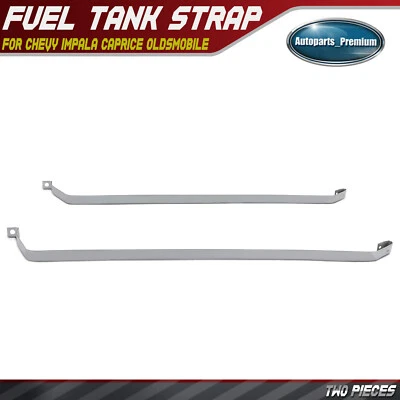 2x Steel Fuel Tank Straps for Chevy Impala Caprice Oldsmobile 98 Buick LeSabre - Image 1 of 4