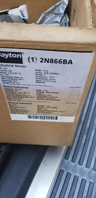 Dayton 2N866BA 3-Phase INDUSTRIAL Motor, 3/4 Hp, 56 Frame, 208-230/460V Ac (E1-4 - Image 1 of 4