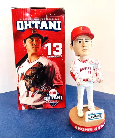 * Hat Defect * Shohei Ohtani 13 Strikeouts Bobblehead Angels SGA Cover