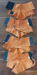 2 Paar Leder Schweißgamaschen USA Schweißstiefel Abdeckungen Schweißer Gamaschen Rindsleder - Bild 1 von 5