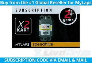 MyLaps X2 Subscription 2-year Renewal Card for Kart Rechargeable Transponder - Picture 1 of 2