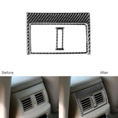 Guarnição de saída de ventilação traseira de fibra de carbono 3 peças para Lexus GS GS350 GS450h 2006-2011 - Imagem 1 de 4