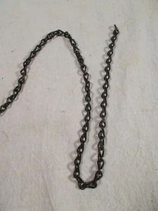 Vtg Unused Steel Steampunk Chain Link Lamp-Clock Double Jack Chain soldby Ft #16 - Picture 1 of 2