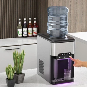 Dispensador enfriador de agua 3 en 1 con máquina de hielo incorporada y 3 temperaturas - Imagen 1 de 5