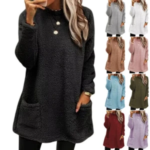 Ladies Teddy Bear Hoodies Jumper Women's Warm Fleece Sweatshirts Tops Hoody SIZE - Picture 1 of 19