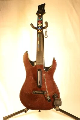 Guitar Hero PS2 Red Octane WITH DONGLE, UNTESTED, Missing faceplate - Image 1 of 4