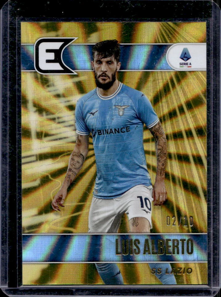 2022 Chronicles Essentials Serie A Luis Alberto Gold Lasers #2/10 #164 SS Lazio