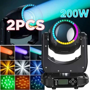 2X 200W LED Moving Head Light RGBW Gobo Beam Bühne Spot Beleuchtung DJ Disco DMX - Bild 1 von 1