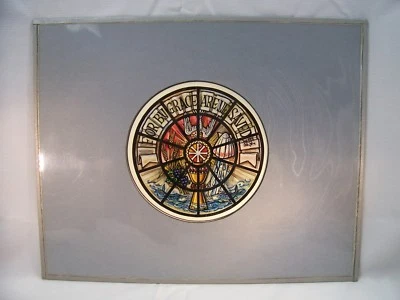 Por gracia sois salvados Ef. "Tinta cristiana para vitrales de 2:8"" de C. Schattauer"  Foto 1 de 4