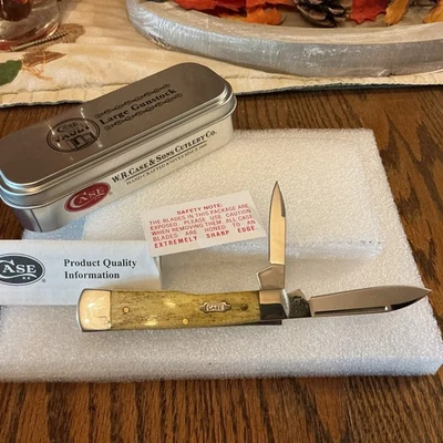 Faca 2012 Case XX,62130 SS antiga osso Lg.Guntock Vault, na caixa, estado armazenado - Imagem 1 de 4