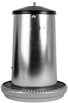 Futterautomat Geflügel Geflügelfutterautomat 18 kg verzinkt Hühner Puten - Bild 1 von 3
