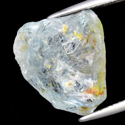 13.09ct 16.2x14mm Rough Natural Unheated Blue Aquamarine Gemstone, Brazil - Image 1 of 4