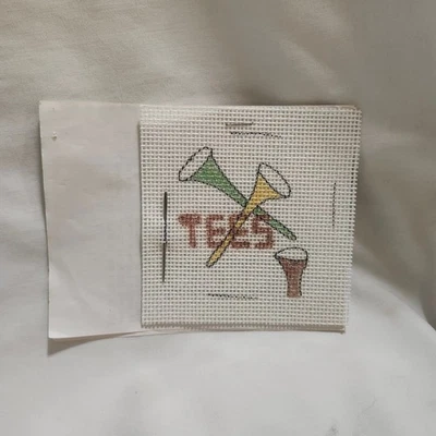 Tees Needlepoint Canvas For Front of Tee Bag 13 Count 3 x 3 B21 - Image 1 of 3