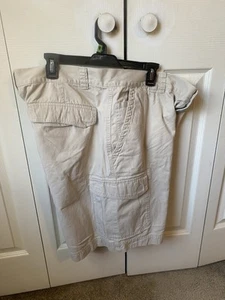 Columbia Herren 42W X9 Beige Angeln Wandern Cargo Shorts 100% Baumwolle - Bild 1 von 5