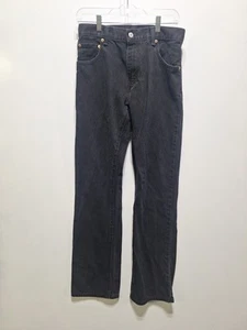 Levis 517 Jeans Men 29x32 Bootcut Boot Leg Black Wash Denim Western Rodeo Cowboy - Picture 1 of 9