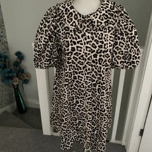 Ladies Animal Print Shirt Dress Size Small From H&M - Picture 1 of 7