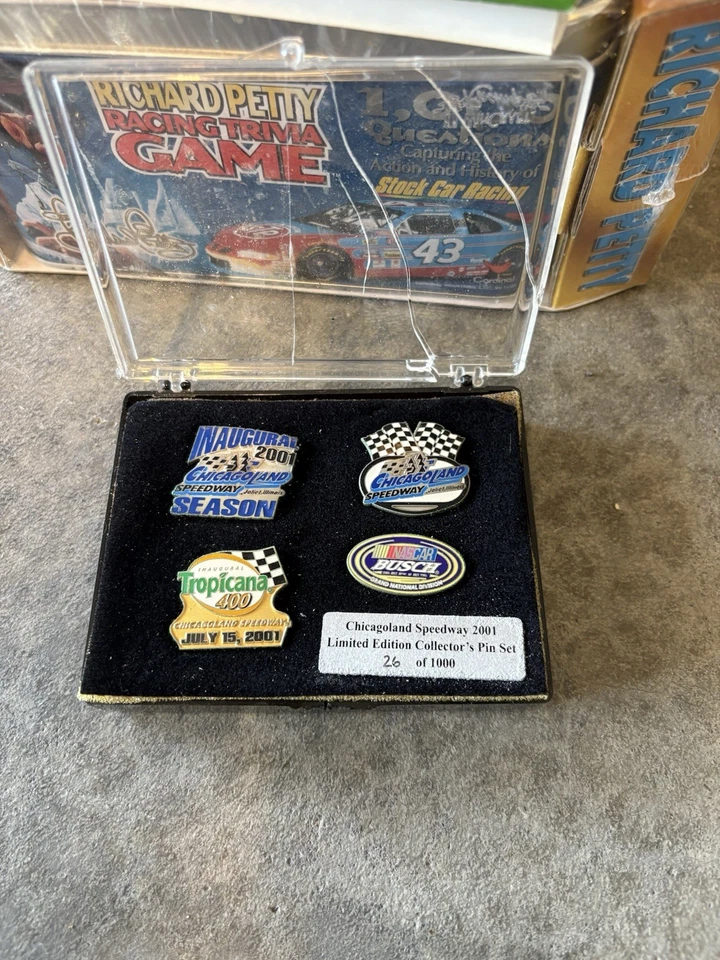 Chicagoland Speedway 2001 Inaugural Season Limited Edition Pin Set First Midwest - Image 1 of 1